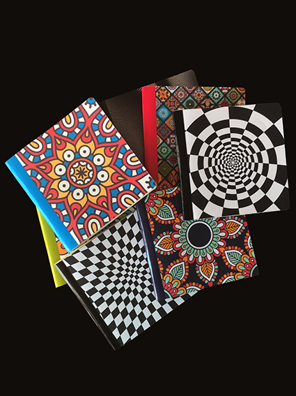 Libretas de notas cuadradas