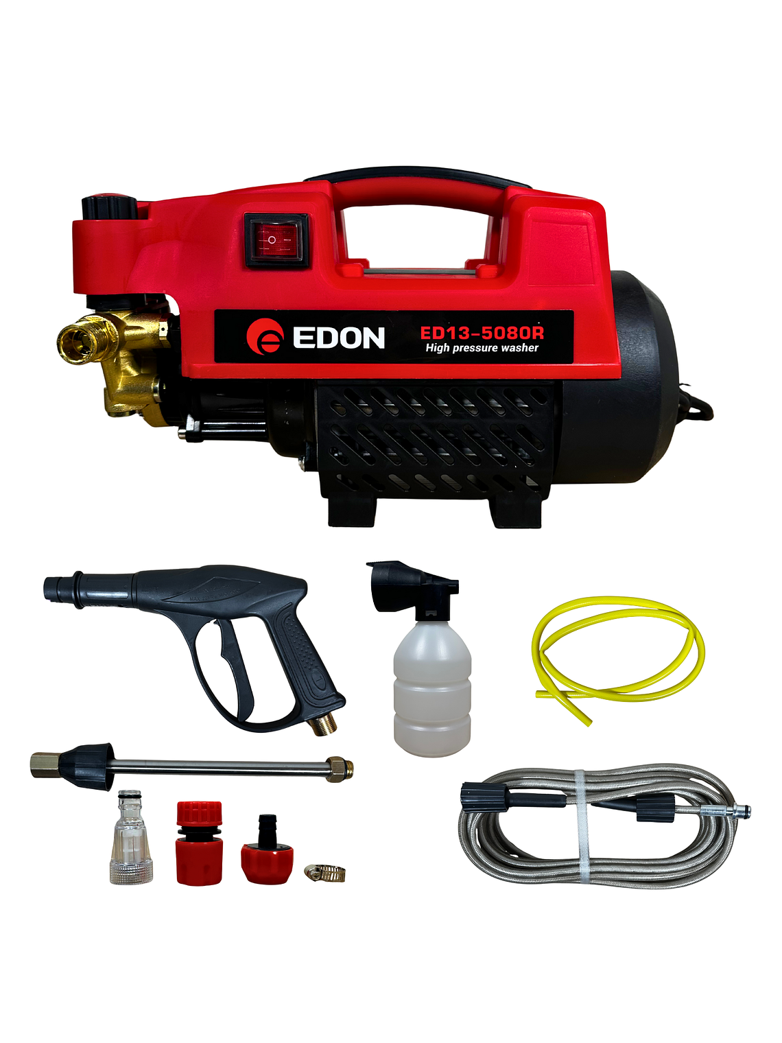 Hidrolavadora Eléctrica de Alta Presión EDON ED13-5080R + Kit de Lavado 1