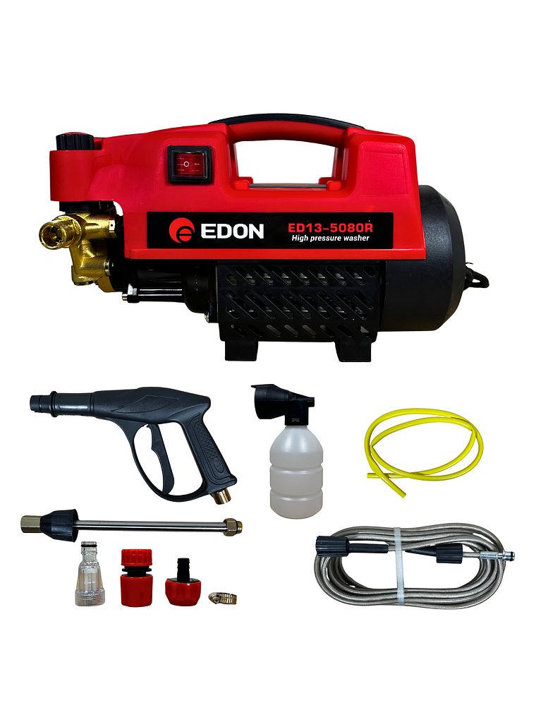 Hidrolavadora Eléctrica de Alta Presión EDON ED13-5080R + Kit de Lavado 1
