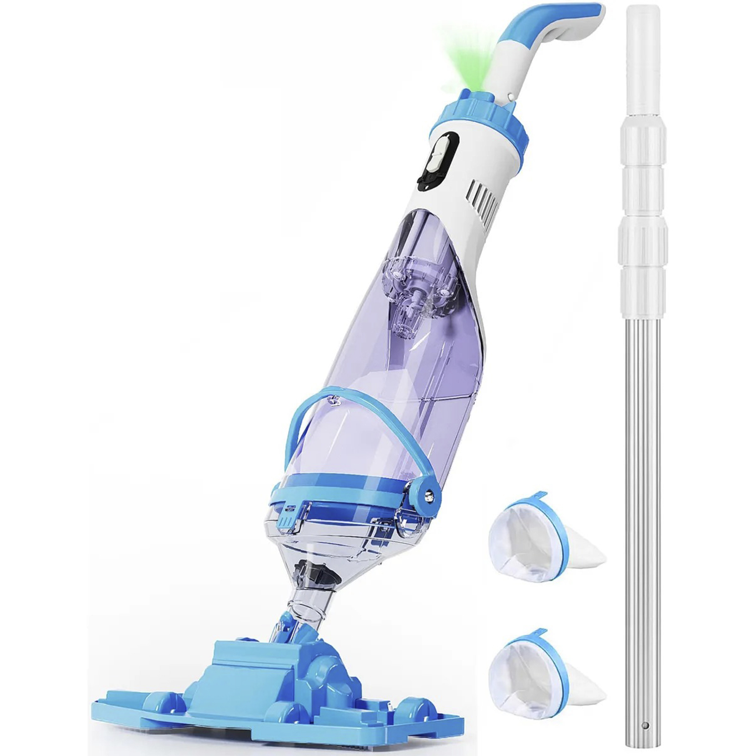 Limpiador de Piscina Inalámbrico EDON + Poste Telescópico (Para Piscinas y Jacuzzis)