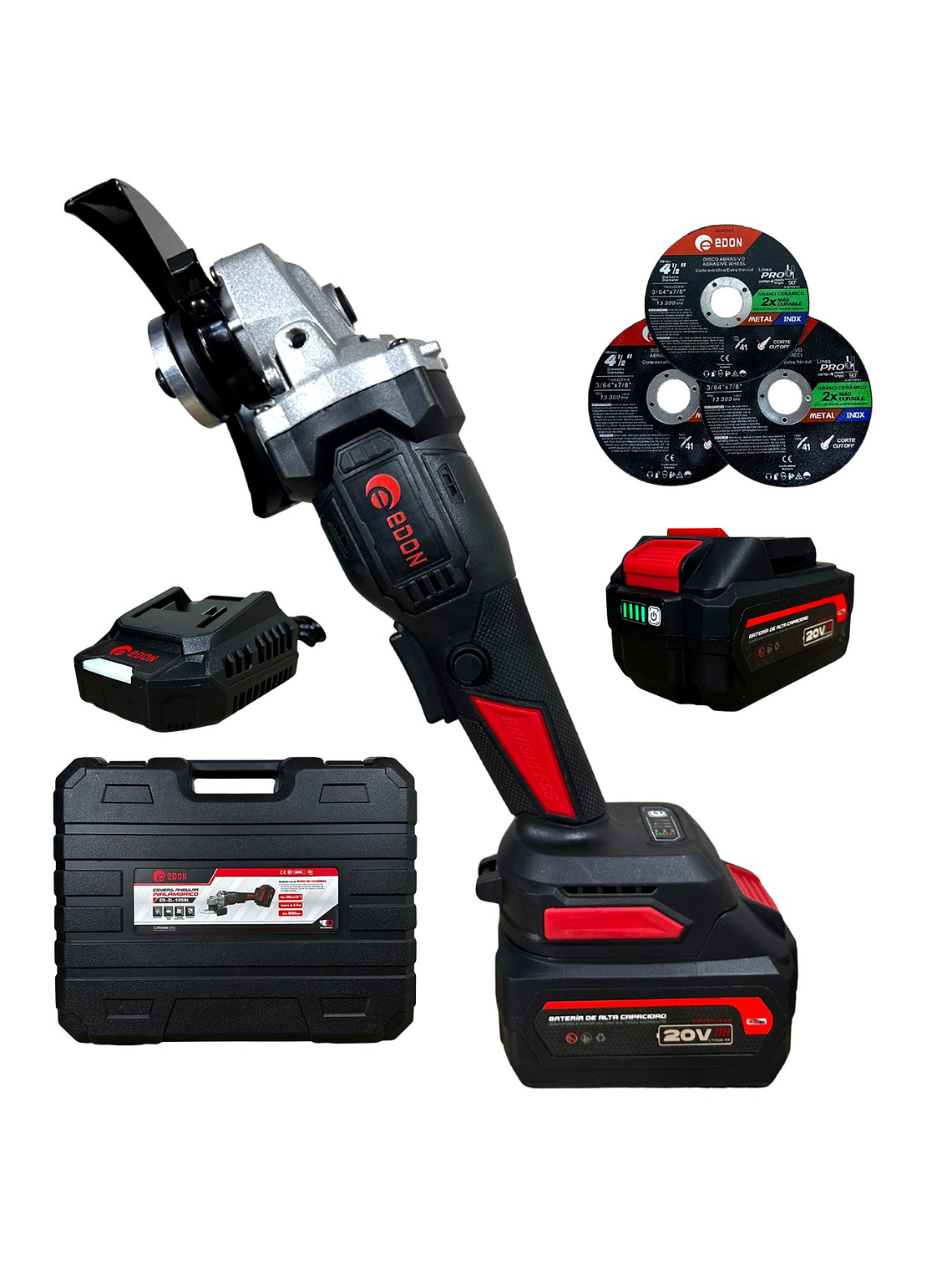 Esmeril Angular Inalámbrico EDON 4 1/2