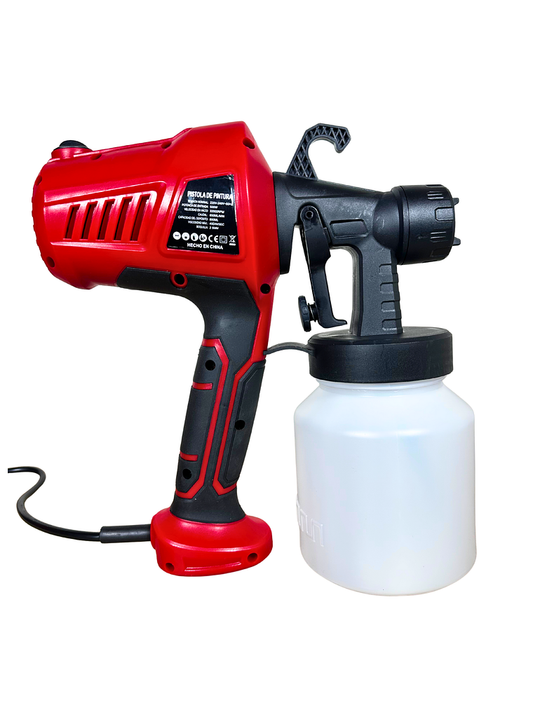 Pistola Eléctrica Para Pintar EDON 500W 800ml (Pulverizador de Alta Velocidad) 4