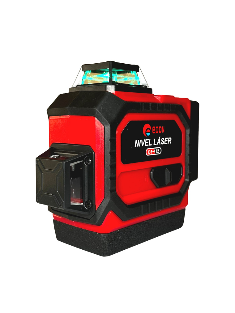 Nivel Láser 3D EDON 12 Líneas Cruzadas 30m (Rayo Verde) + 2 Baterías 2