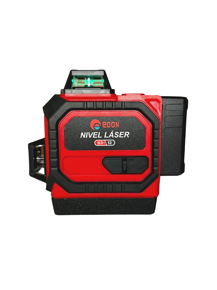 Nivel Láser 3D EDON 12 Líneas Cruzadas 30m (Rayo Verde) + 2 Baterías 3
