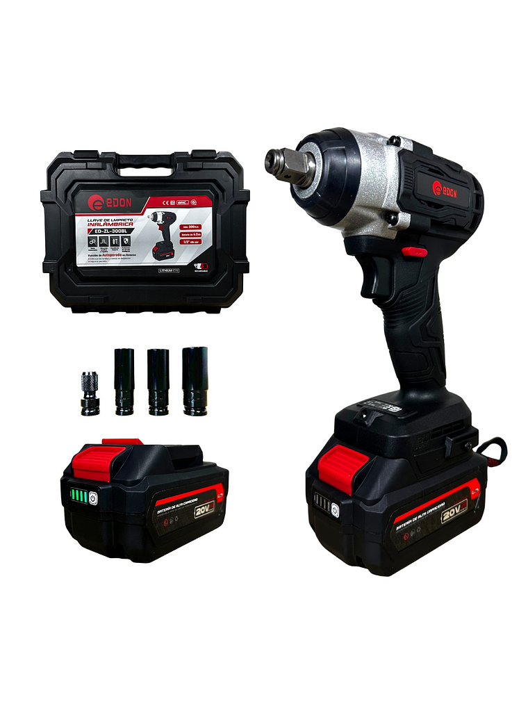 Llave de Impacto Inalámbrica EDON 1/2