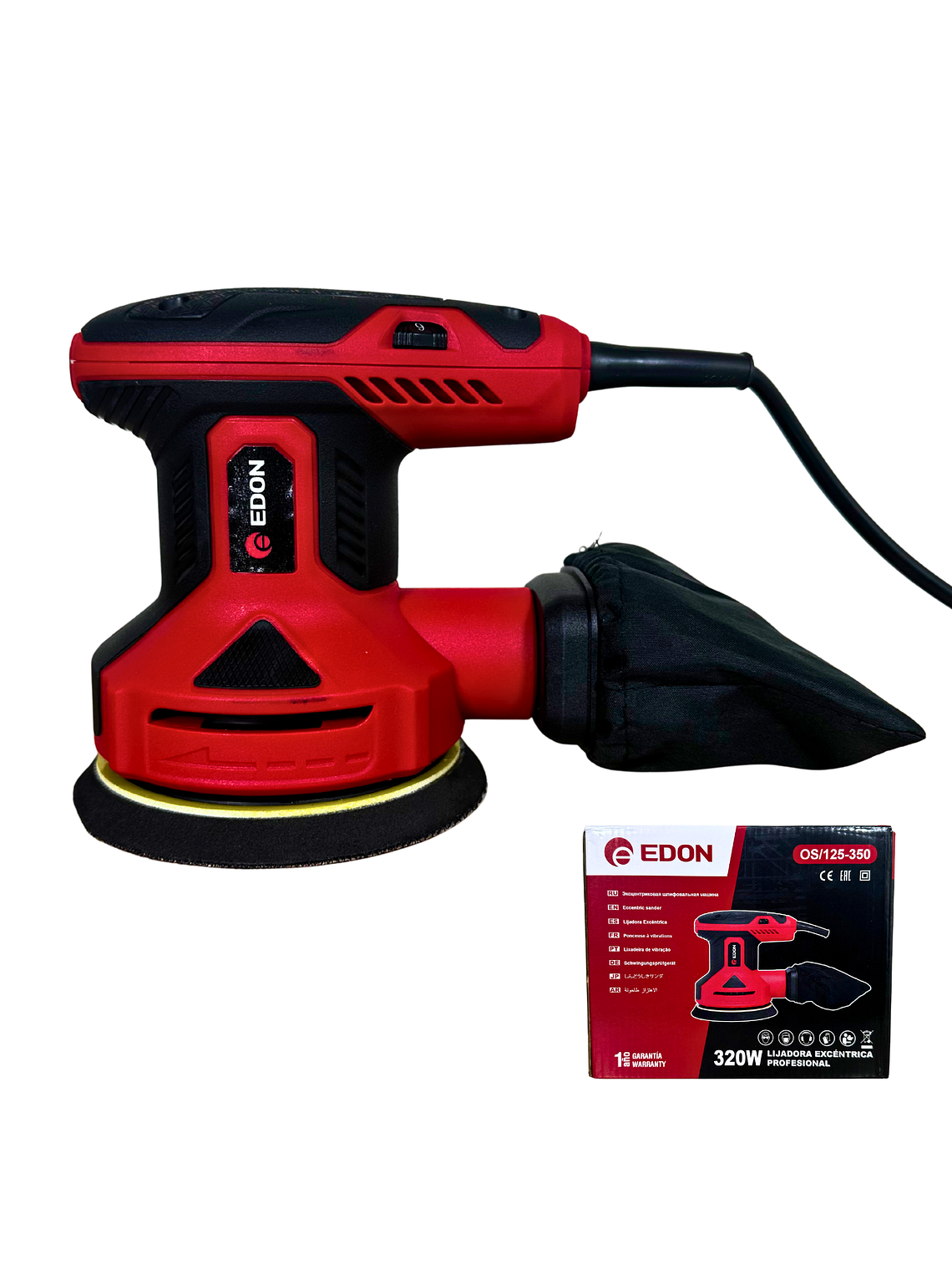 Lijadora Roto Orbital Eléctrica EDON 350W 5