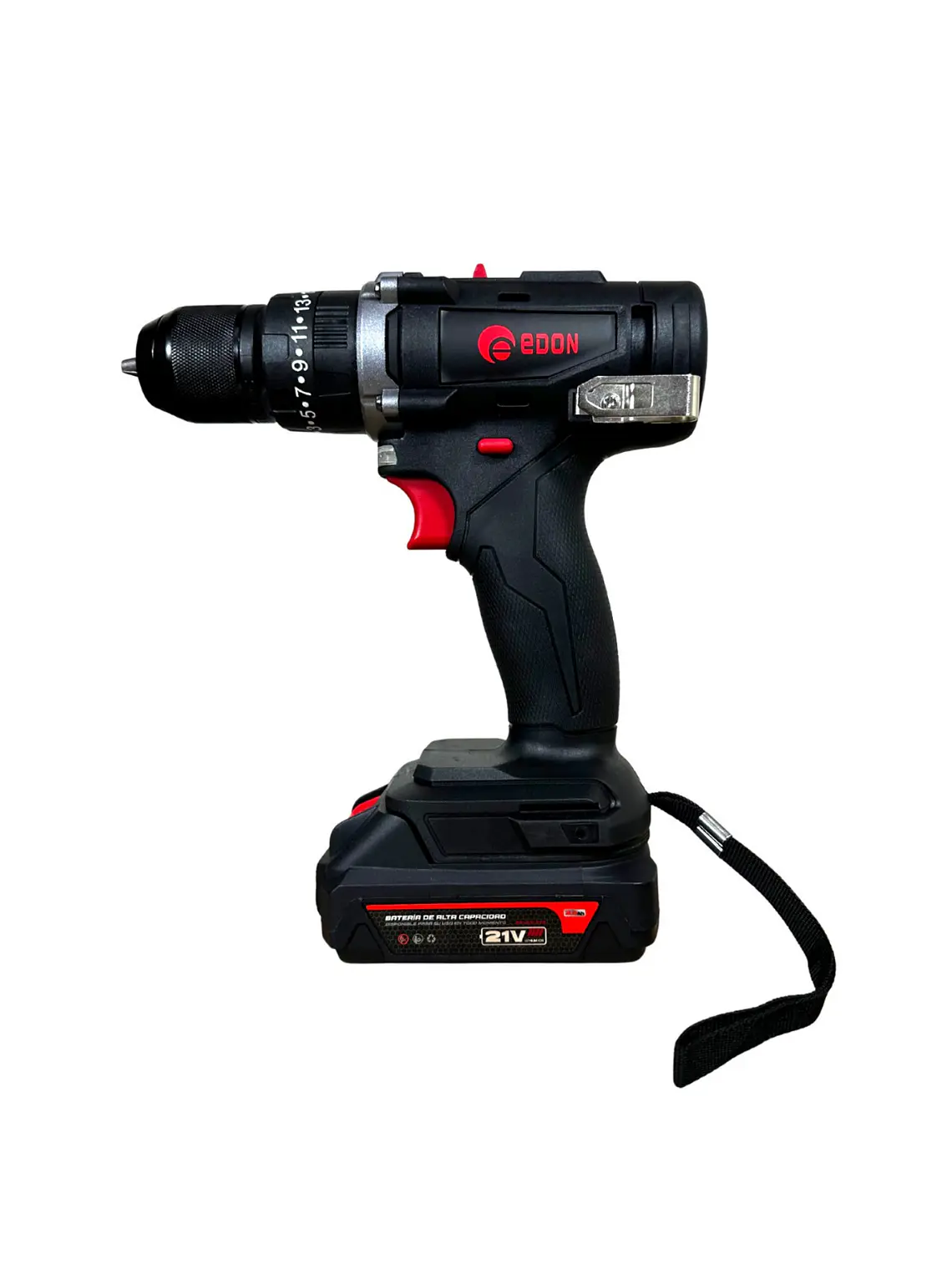 Taladro Atornillador Inalámbrico EDON 10mm 21V + Kit Completo (2 Baterías y Maletín) 5