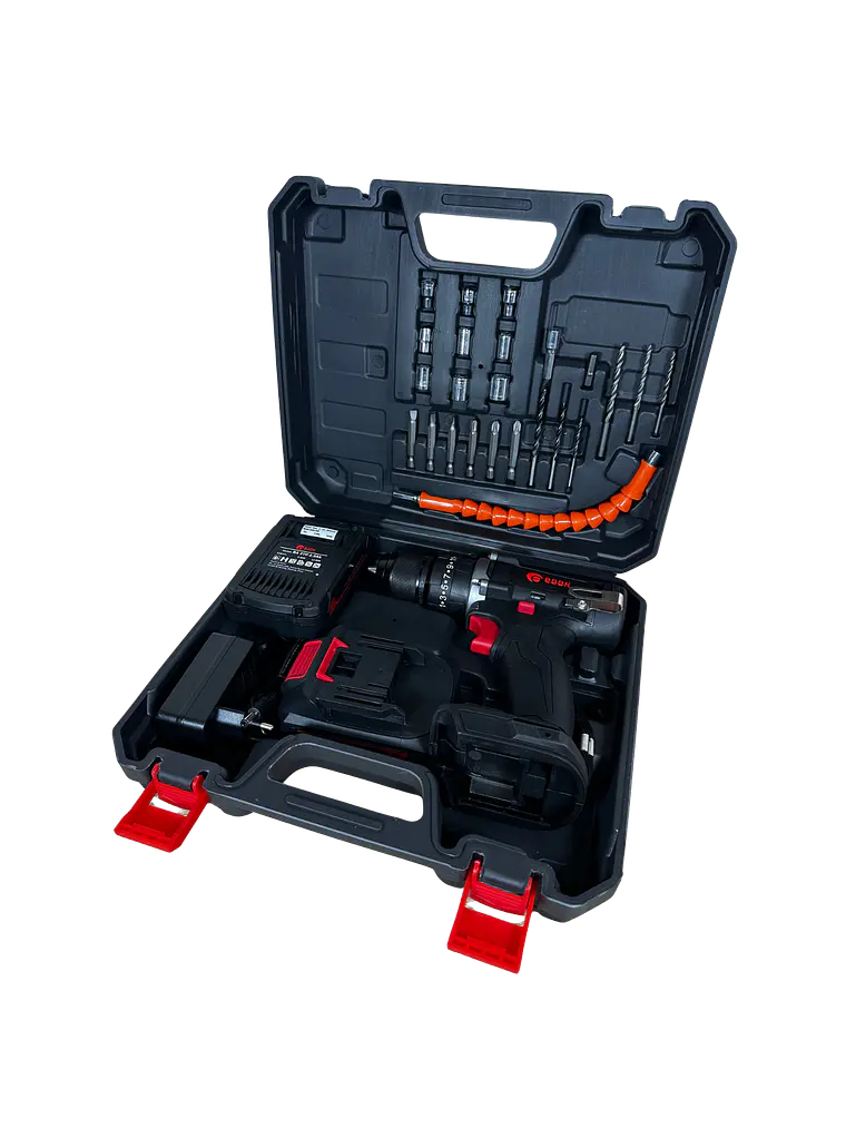 Taladro Atornillador Inalámbrico EDON 10mm 21V + Kit Completo (2 Baterías y Maletín) 2