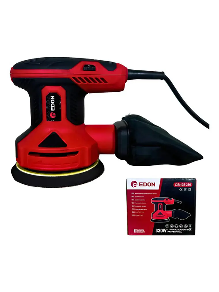Lijadora Roto Orbital Pro 350 W - Con Lija De Repuesto Edon 1