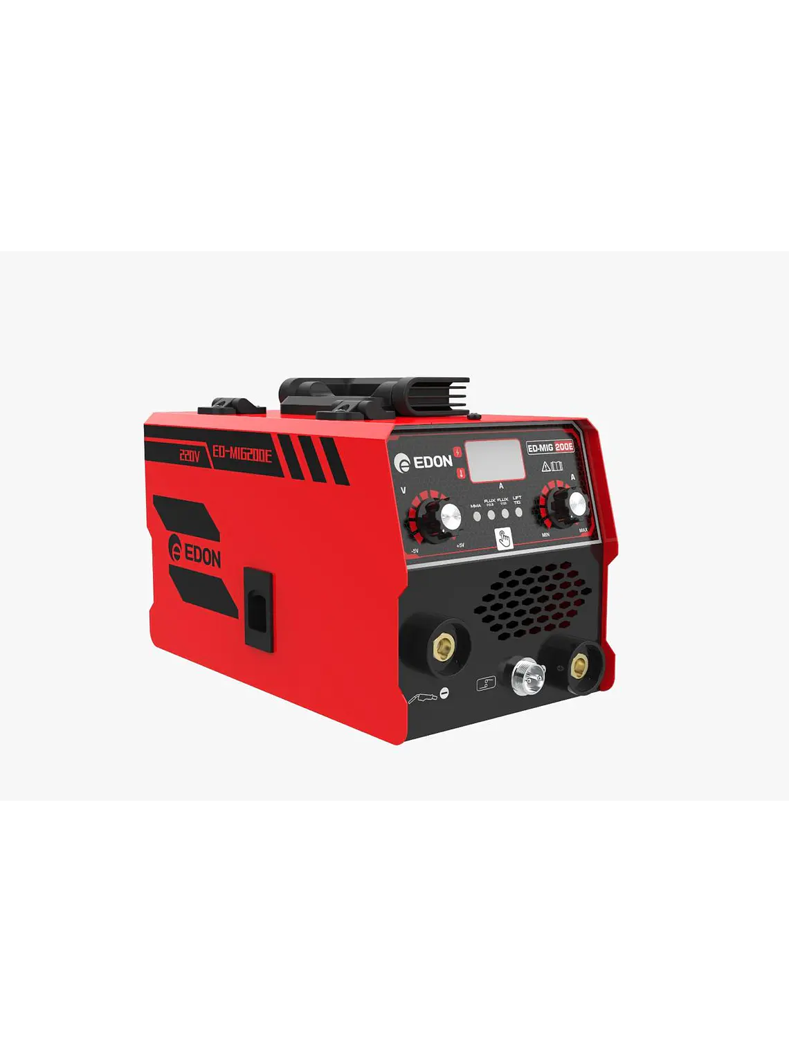 Soldadora Inversora Mig 200E (MIG Sin Gas / MMA) Digital + Alambre Flux 0.5 Kg 2