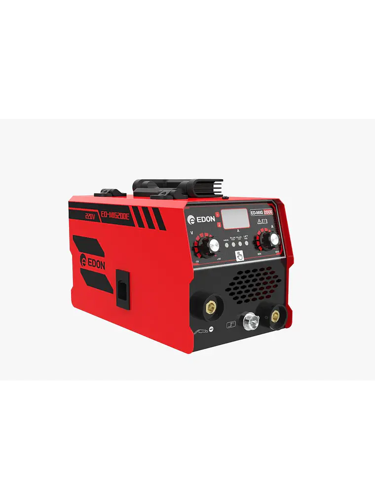 Soldadora Inversora Mig 200E (MIG Sin Gas / MMA) Digital + Alambre Flux 0.5 Kg 2