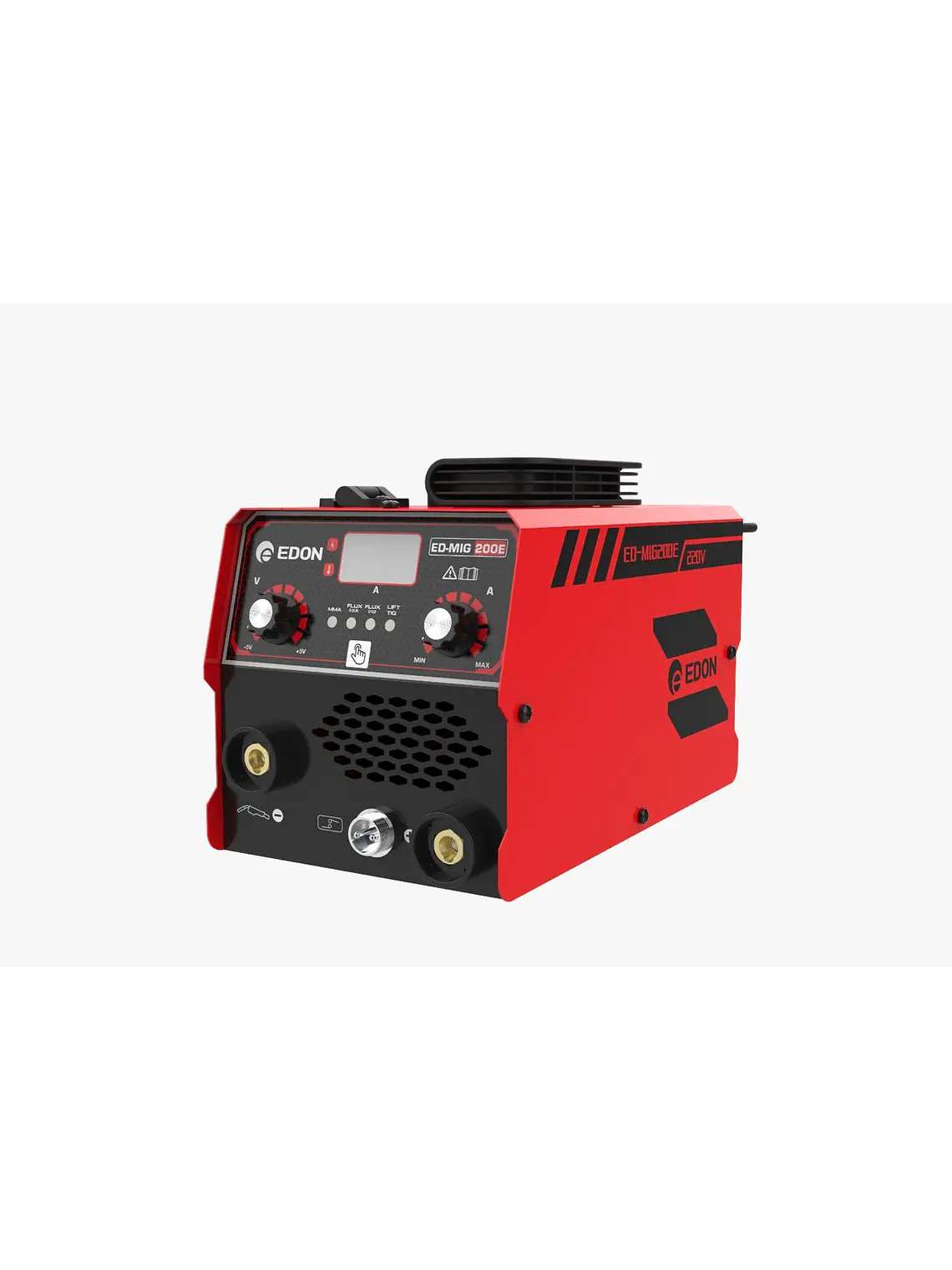 Soldadora Inversora Mig 200E (MIG Sin Gas / MMA) Digital + Alambre Flux 0.5 Kg 4