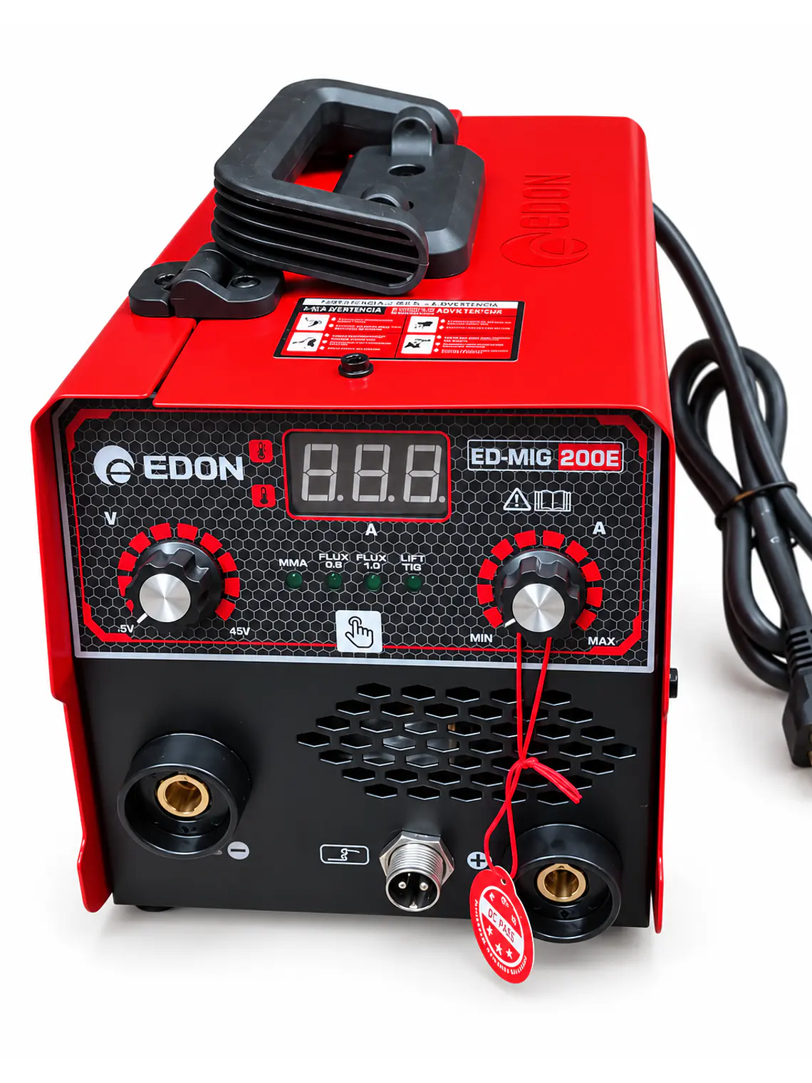 Soldadora Inversora Mig 200E (MIG Sin Gas / MMA) Digital + Alambre Flux 0.5 Kg 1