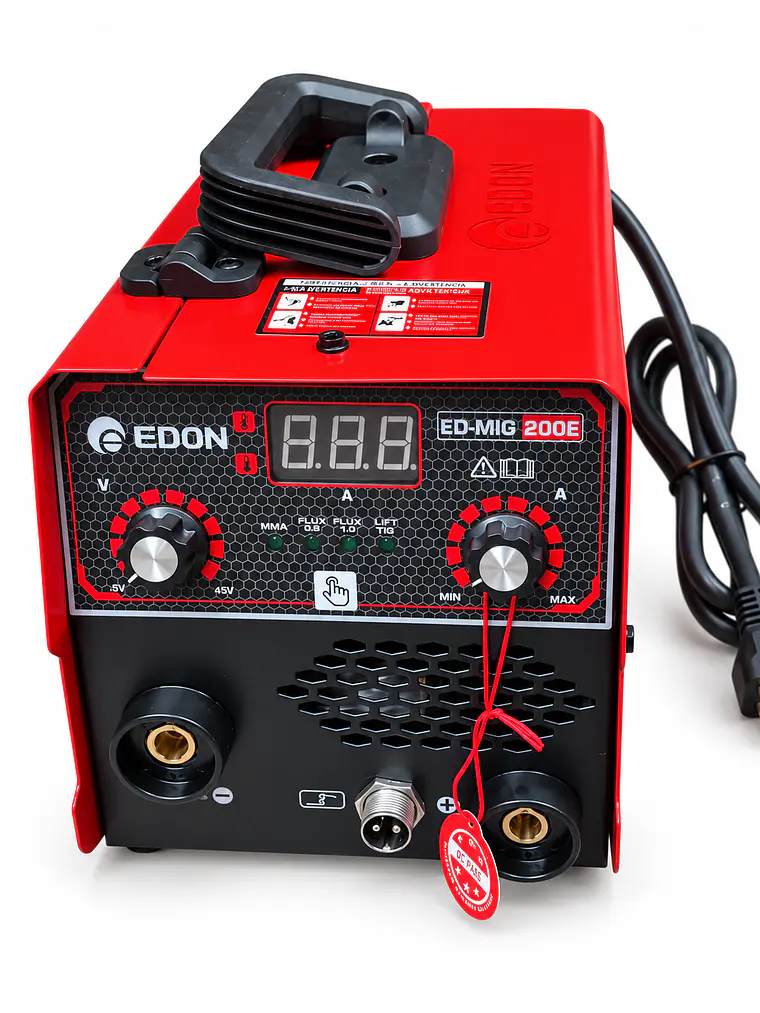 Soldadora Inversora Mig 200E (MIG Sin Gas / MMA) Digital + Alambre Flux 0.5 Kg 1