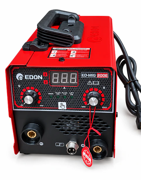 Soldadora Inversora Mig 200E (MIG Sin Gas / MMA) Digital + Alambre Flux 0.5 Kg