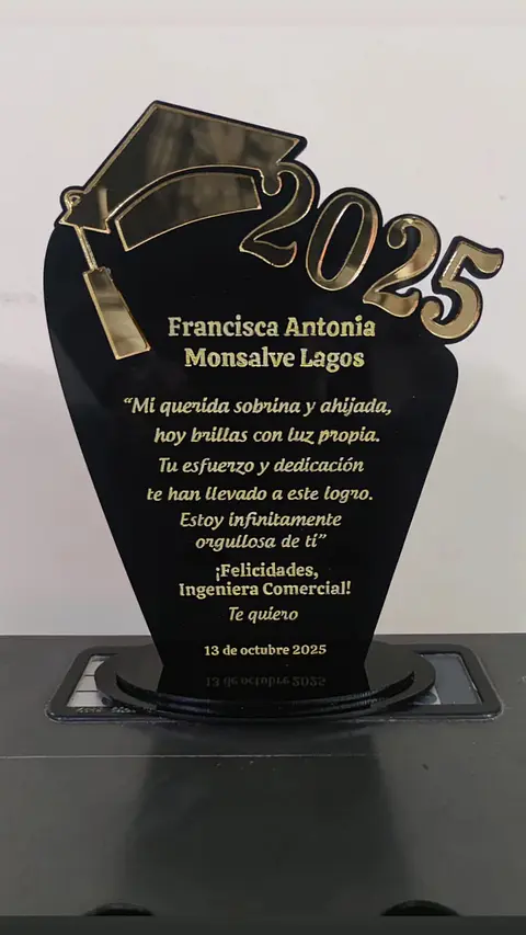 Galvano de egreso, licenciatura o titulación