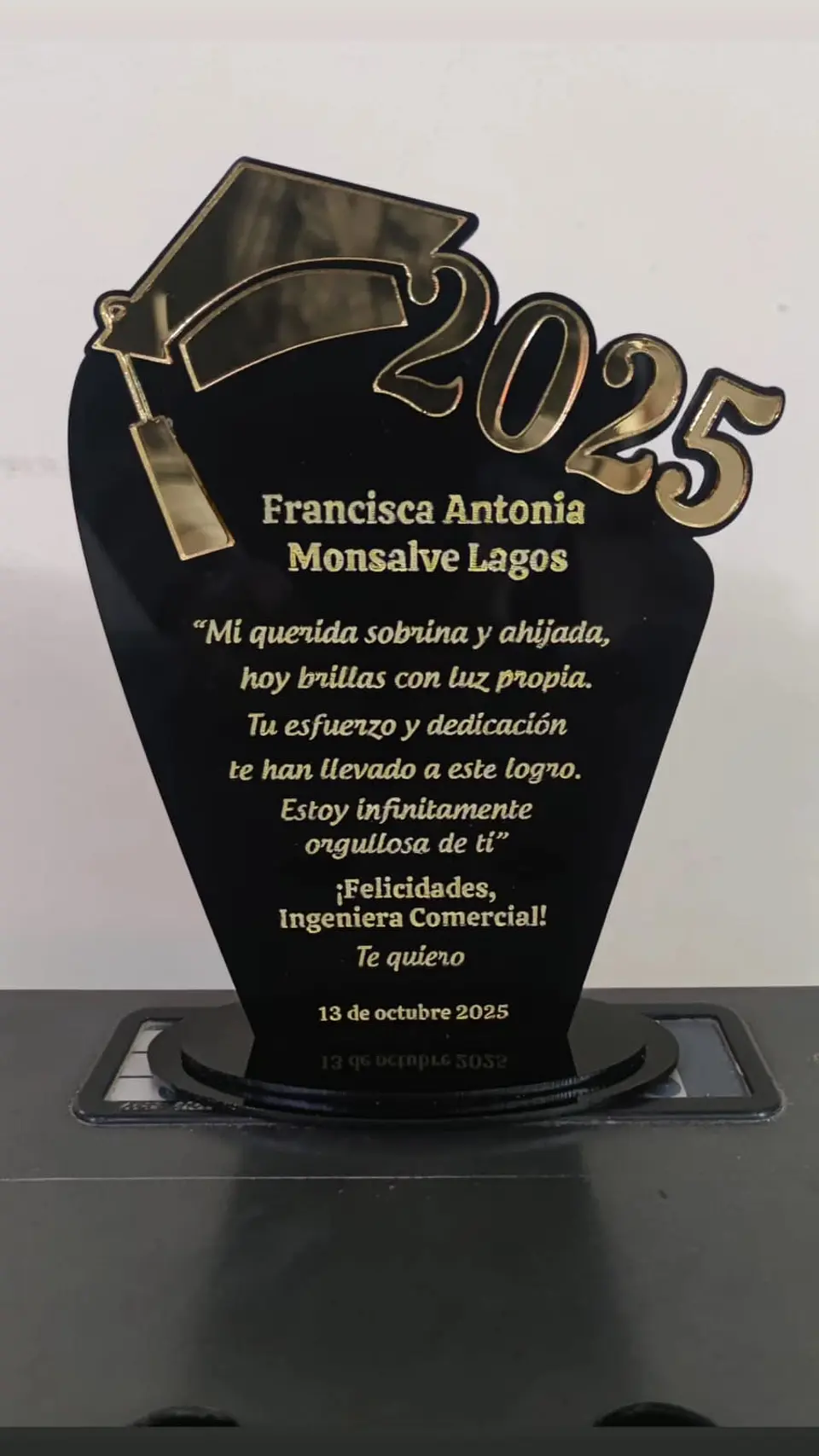 Galvano de egreso, licenciatura o titulación 1