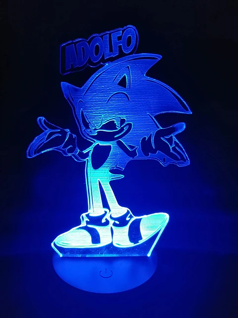 Lampara Sonic (con nombre a personalizado)