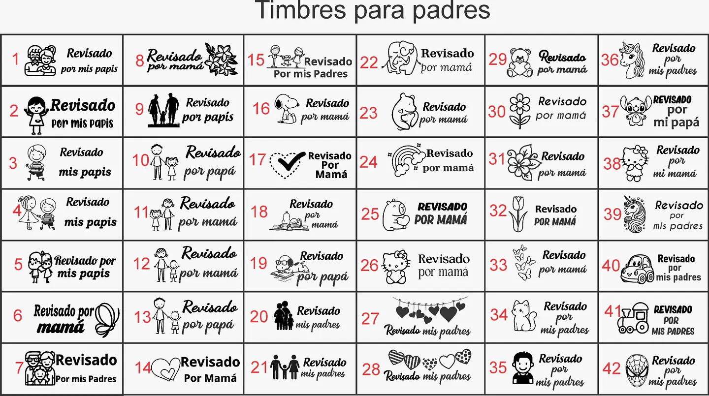 Timbre de bolsillo 412 (40 x 18 mm) 5