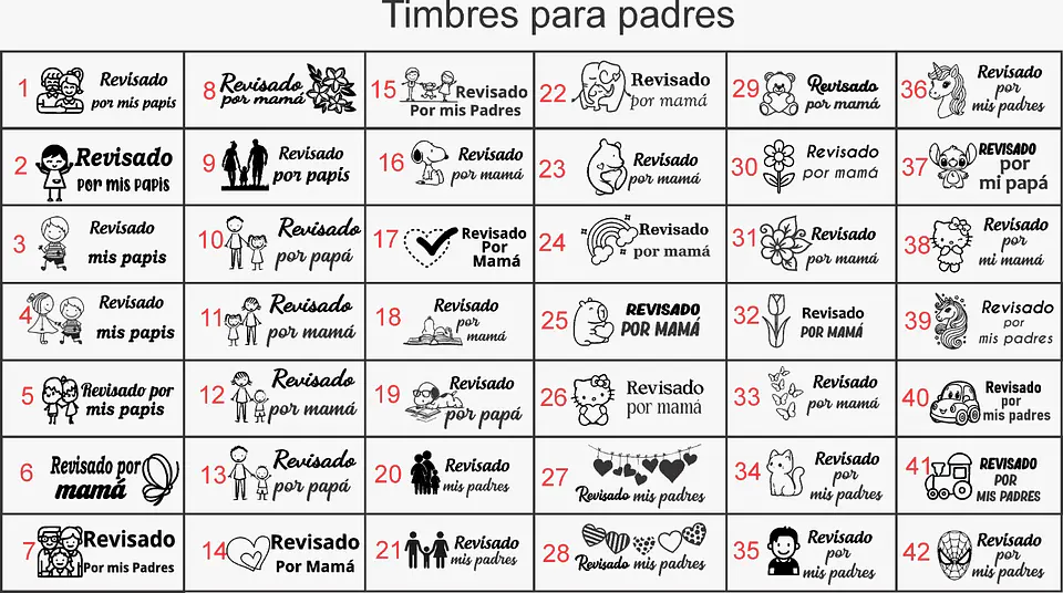 Timbre de bolsillo 412 (40 x 18 mm) 5