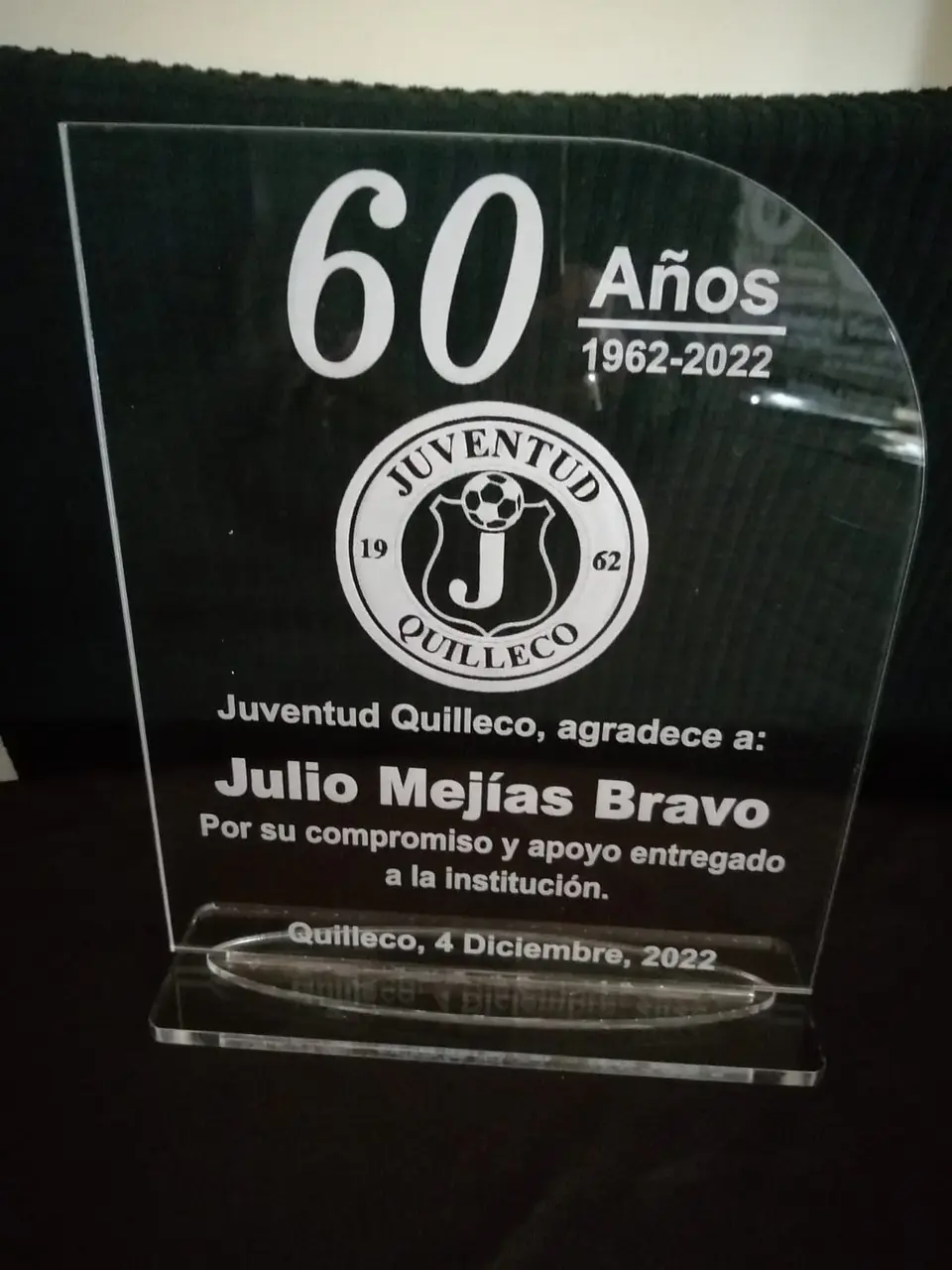 Galvano rectangular redondeado acrilico 2