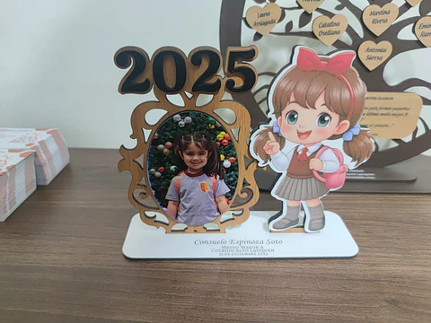 Mini galvano licenciatura o egreso con fotografia
