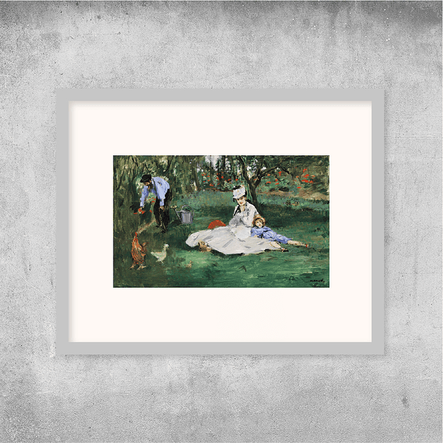 La familia Monet en su jardín de Argenteuil 