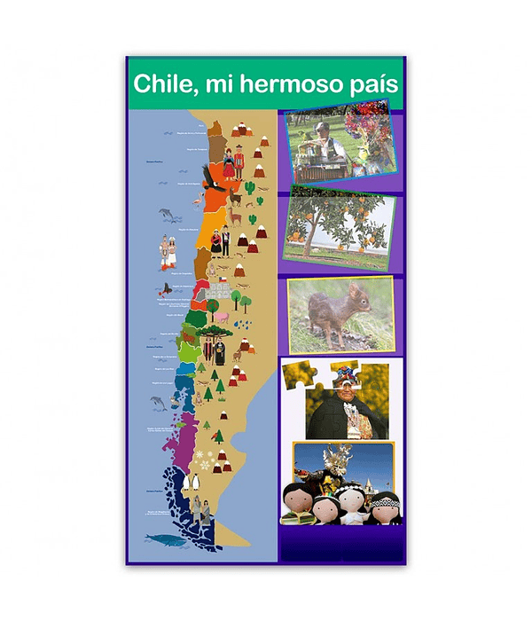 Pocket Chart Chile mi hermoso país