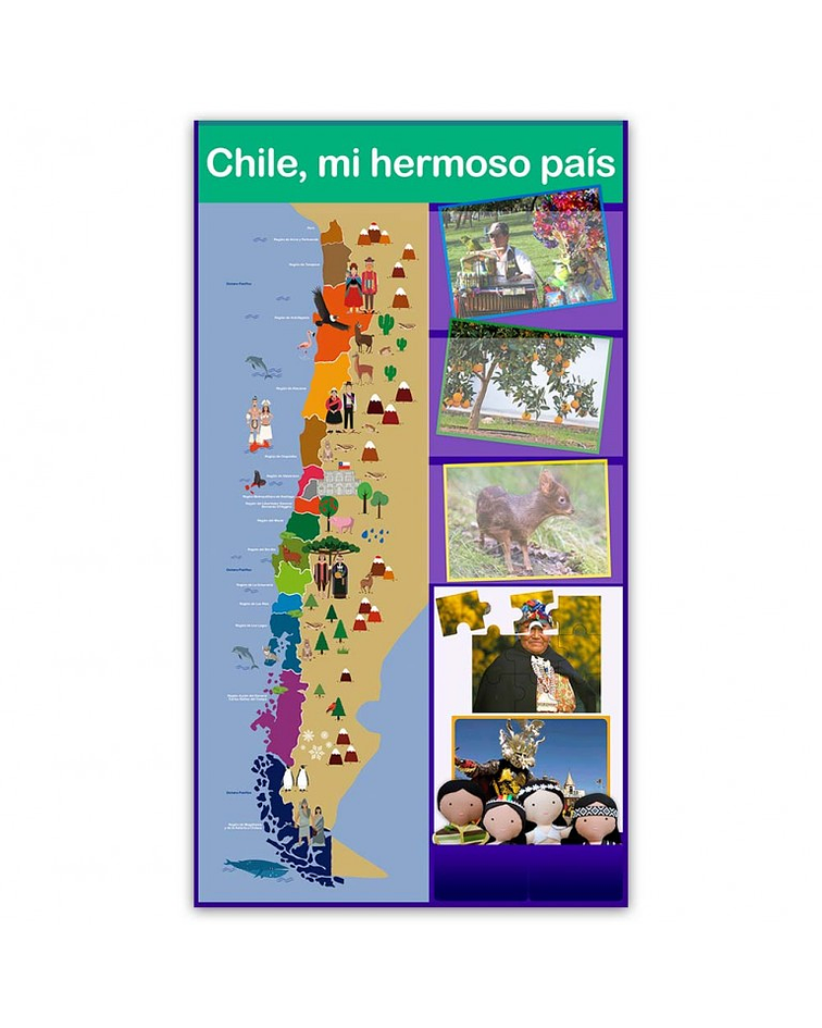 Pocket Chart Chile mi hermoso país