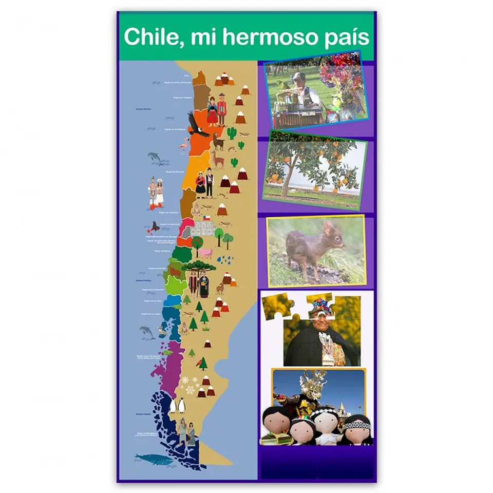 Panel de aprendizaje Chile mi hermoso país 1