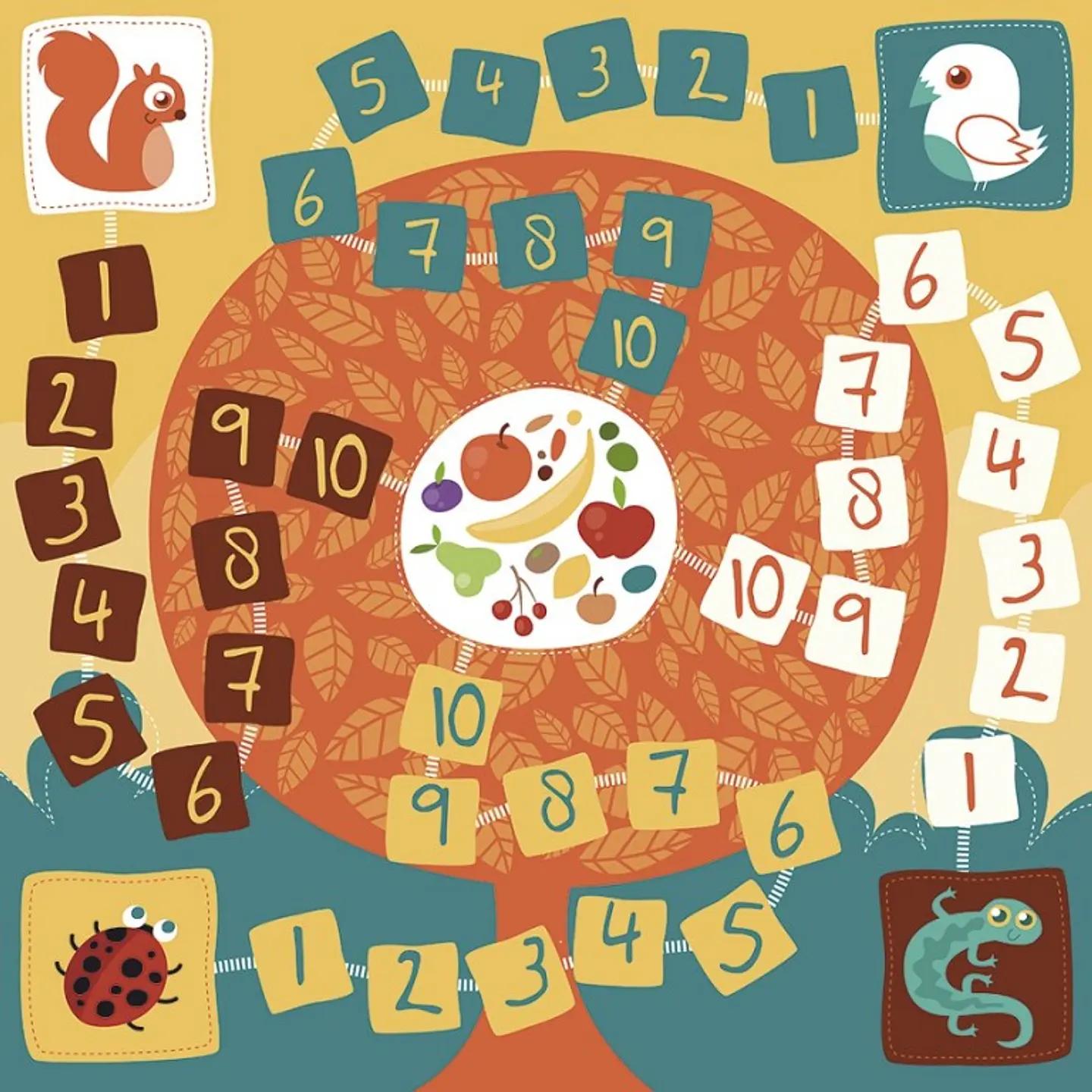Alfombra de Juego Acolchada Diseño Árbol 1