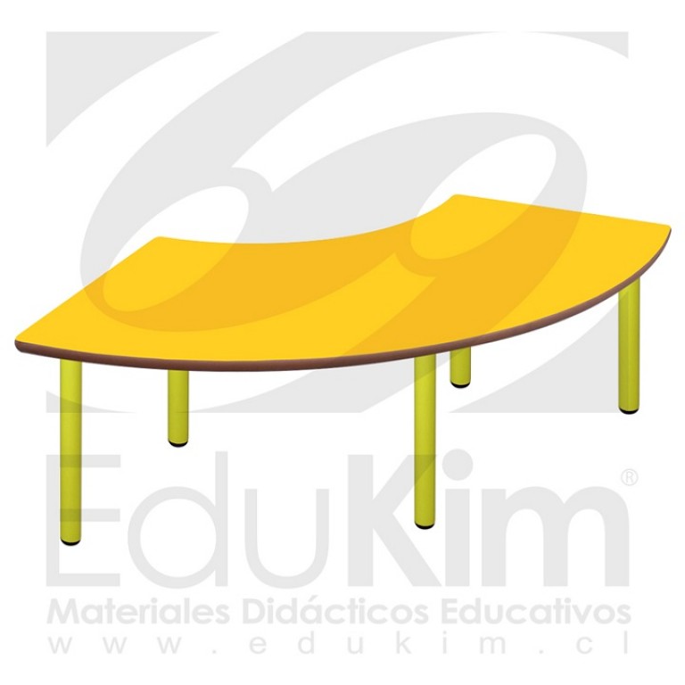 Mesa 4 módulos 1/4 de aro Párvulo