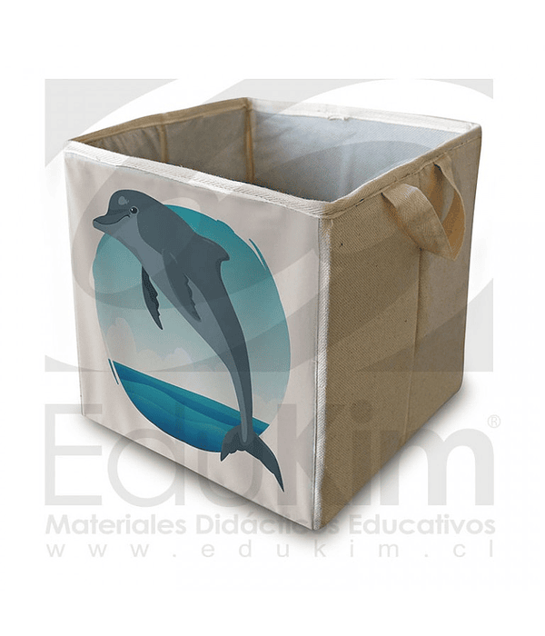 Caja plegable diseño delfín 26 cm