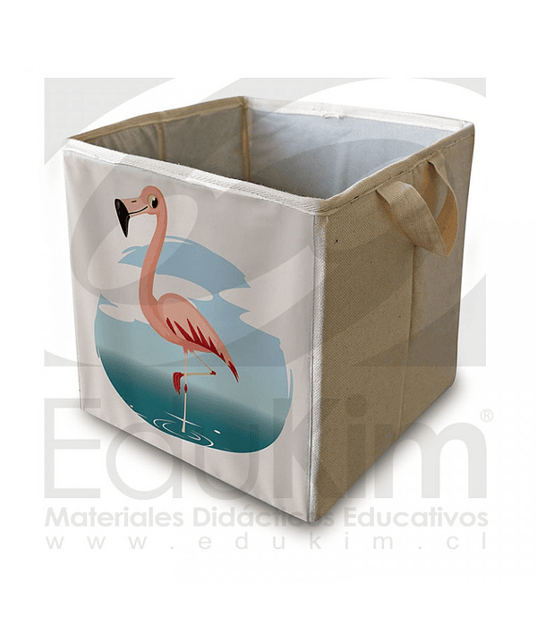 Caja plegable diseño flamenco 26 cm