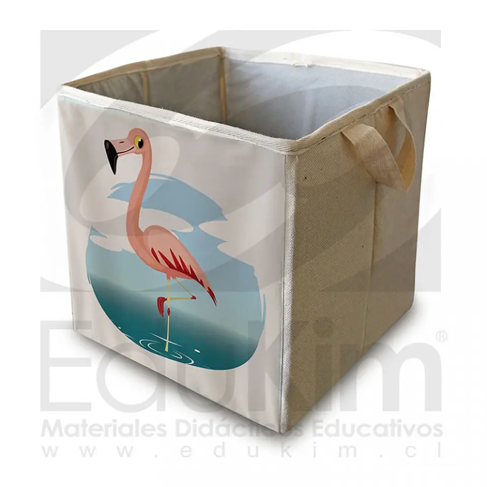 Caja plegable diseño flamenco 26 cm 1
