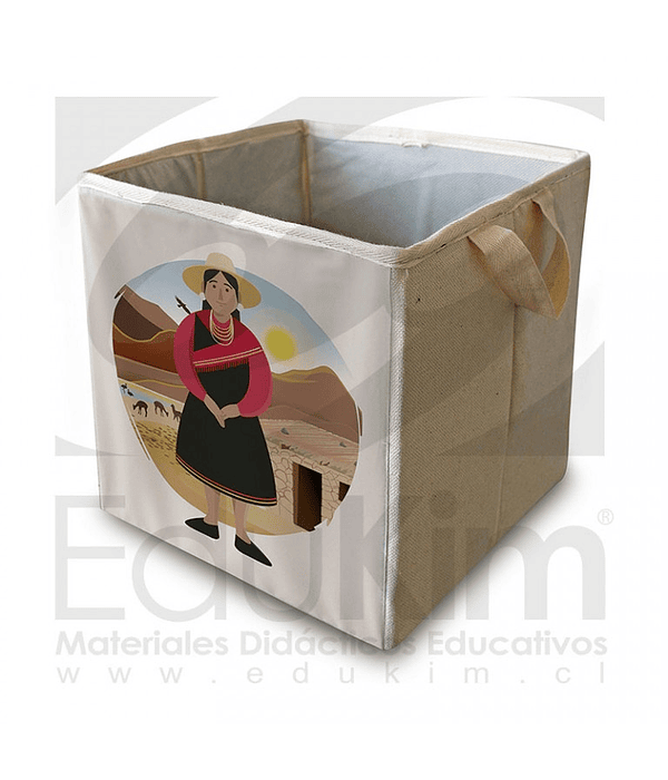 Caja plegable diseño Atacameño Mujer 26 cm