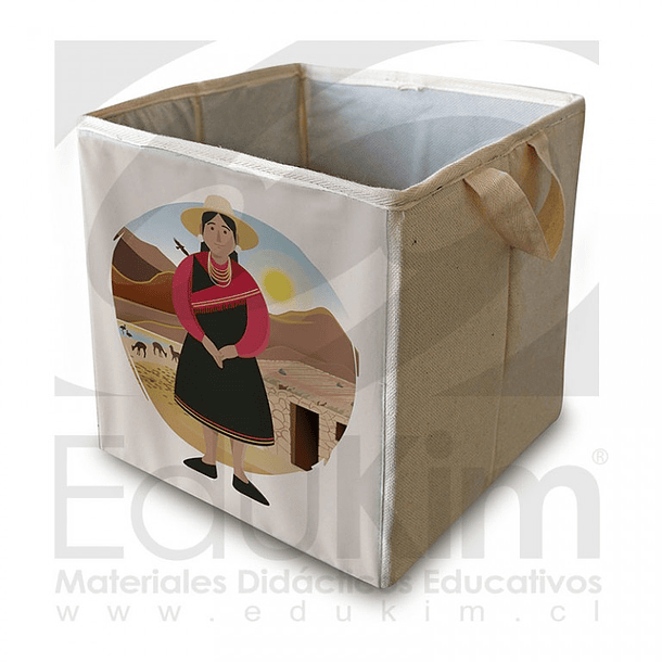 Caja plegable diseño Atacameño Mujer 26 cm