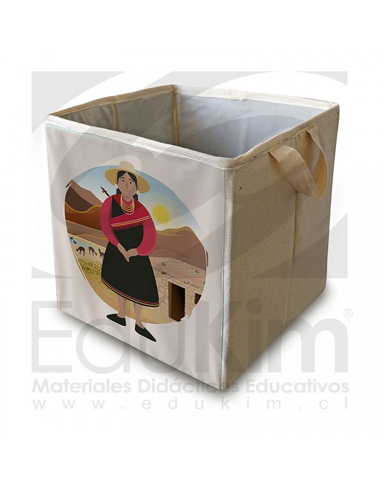 Caja plegable diseño Atacameño Mujer 26 cm