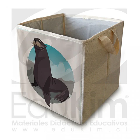 Caja plegable diseño foca 30 cm