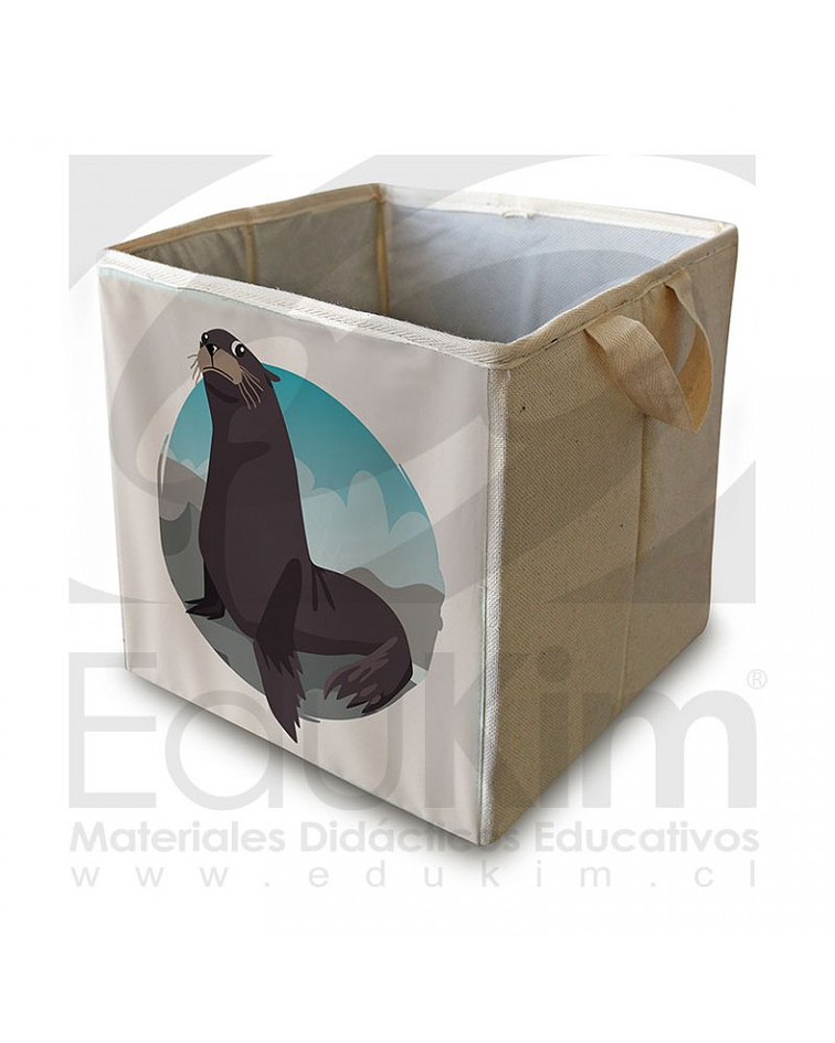 Caja plegable diseño foca 30 cm