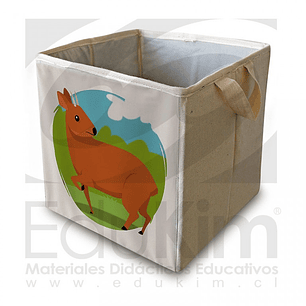 Caja plegable diseño pudú 30 cm