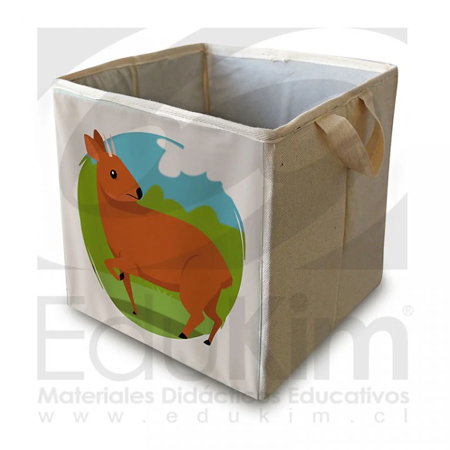 Caja plegable diseño pudú 30 cm 1