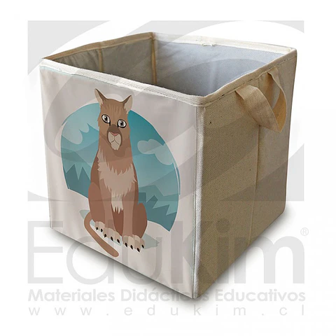 Caja plegable diseño puma 30 cm