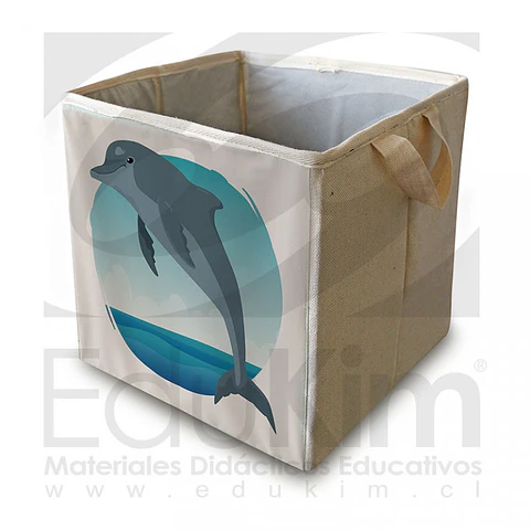 Caja plegable diseño delfín 30 cm