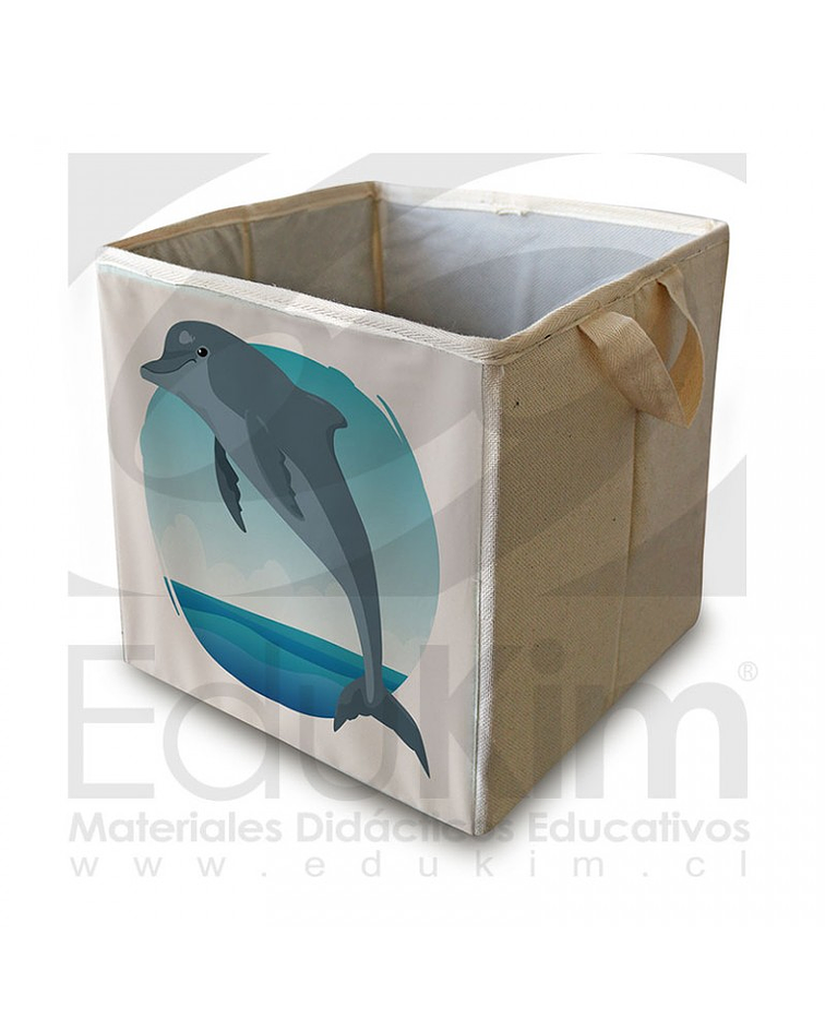 Caja plegable diseño delfín 30 cm