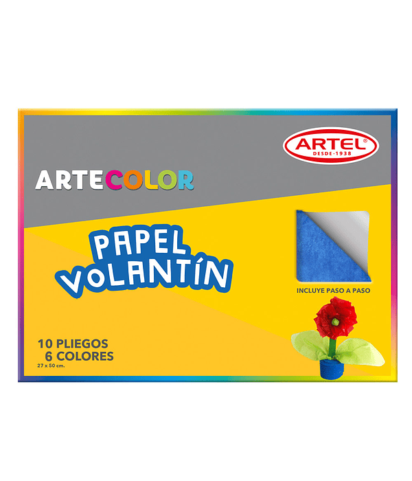 ARTECOLOR PAPEL VOLANTIN 10 PL 37X50