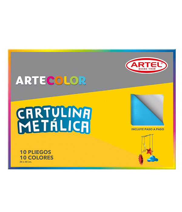 ARTECOLOR CARTULINA METALICA 10H