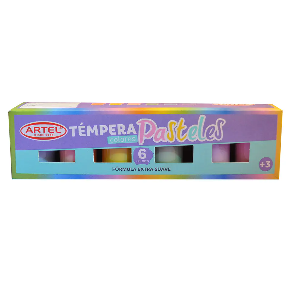 ESTUCHE TEMPERA PASTELES  6 COLORES 1