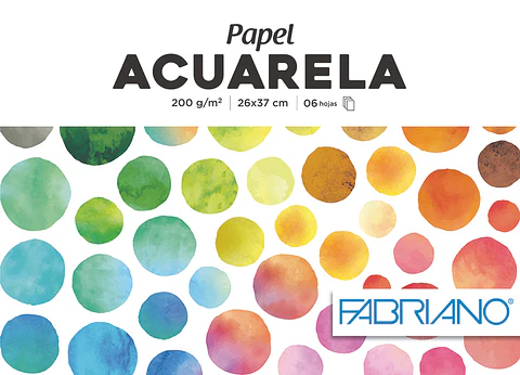 Sobre Papel Acuarela 200G 6 Pliegos