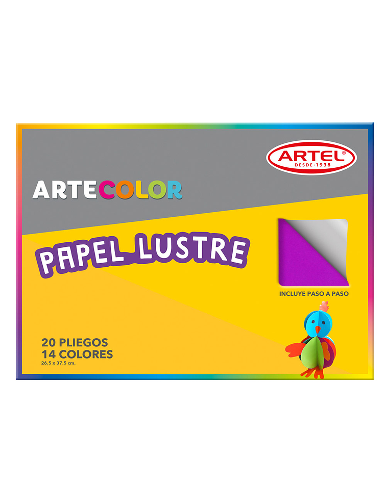 ARTECOLOR PAPEL LUSTRE 20 PLIEGOS 